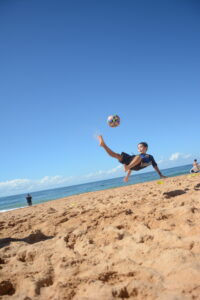 Beach Soccer Event in action