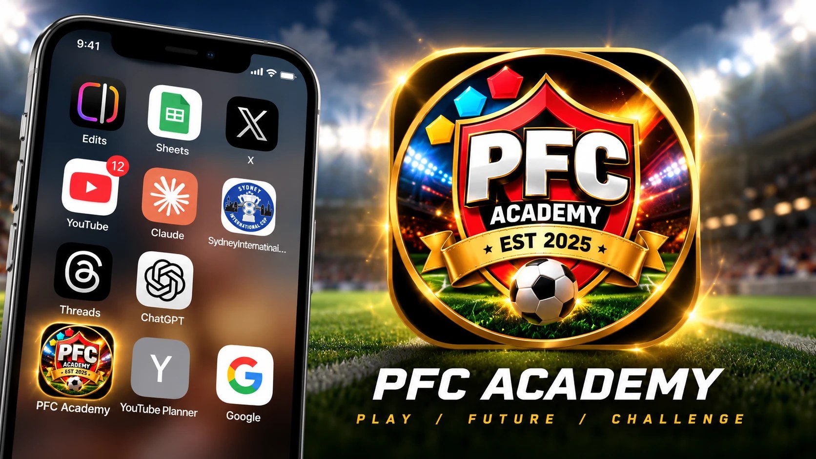 PFC Academy parent web app